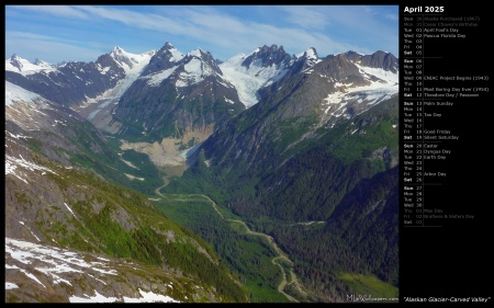 Alaskan Glacier-Carved Valley