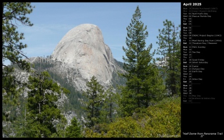 Half Dome from Panorama Trail II