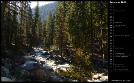 Kaweah River in Sequoia