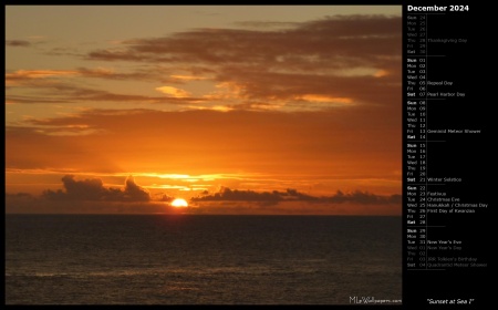 Sunset at Sea I
