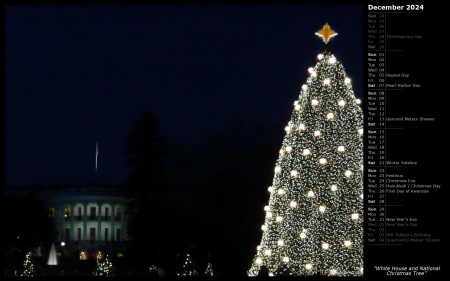White House and National Christmas Tree