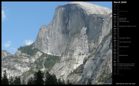 Half Dome from the Side