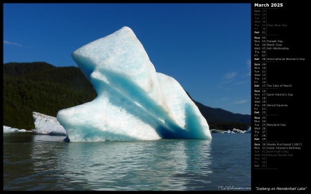 Iceberg on Mendenhall Lake