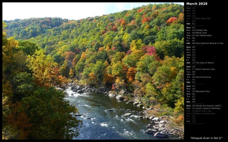 Ohiopyle River in Fall II