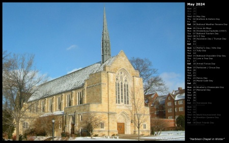 Harbison Chapel in Winter