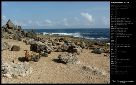 Rock Monuments on Aruban Coast