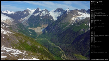 Alaskan Glacier-Carved Valley