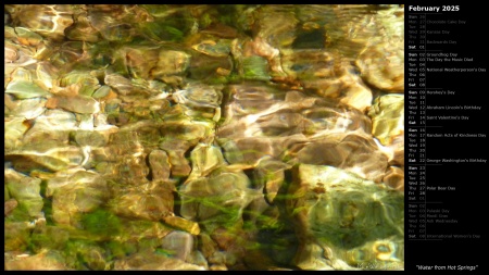 Water from Hot Springs