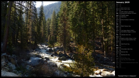 Kaweah River in Sequoia