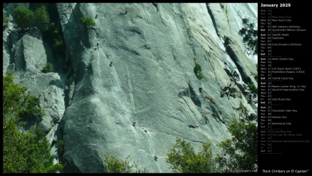 Rock Climbers on El Capitan