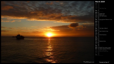 Sunset at Sea II
