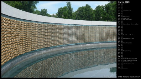 WWII Memorial Freedom Wall