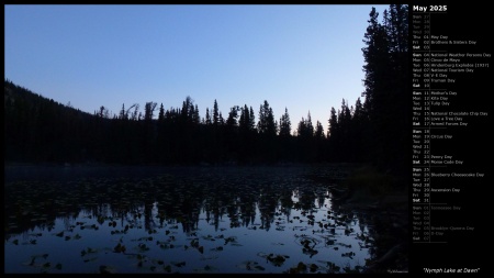 Nymph Lake at Dawn