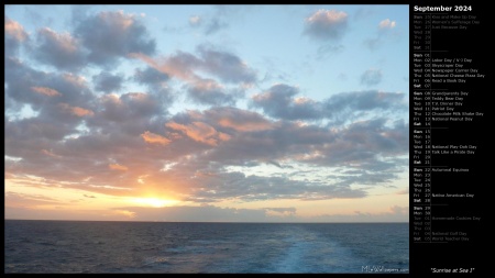 Sunrise at Sea I