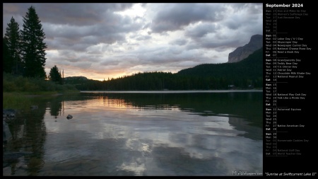 Sunrise at Swiftcurrent Lake II