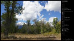 Sunny View of Grand Teton Mountain