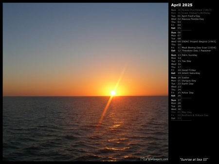Sunrise at Sea III