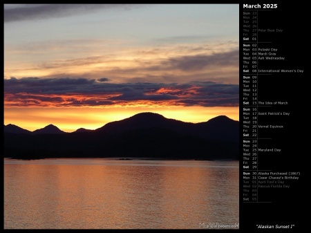 Alaskan Sunset I