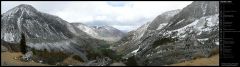 Driving Through the Snowy Sierra Nevada Mountains