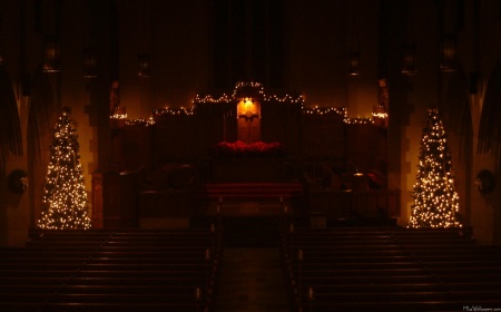 Harbison Chapel at Christmas
