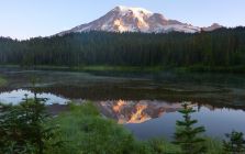 Mount Rainier Reflected Sunrise II