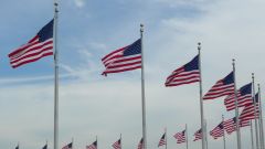American Flags at the Washington Monument