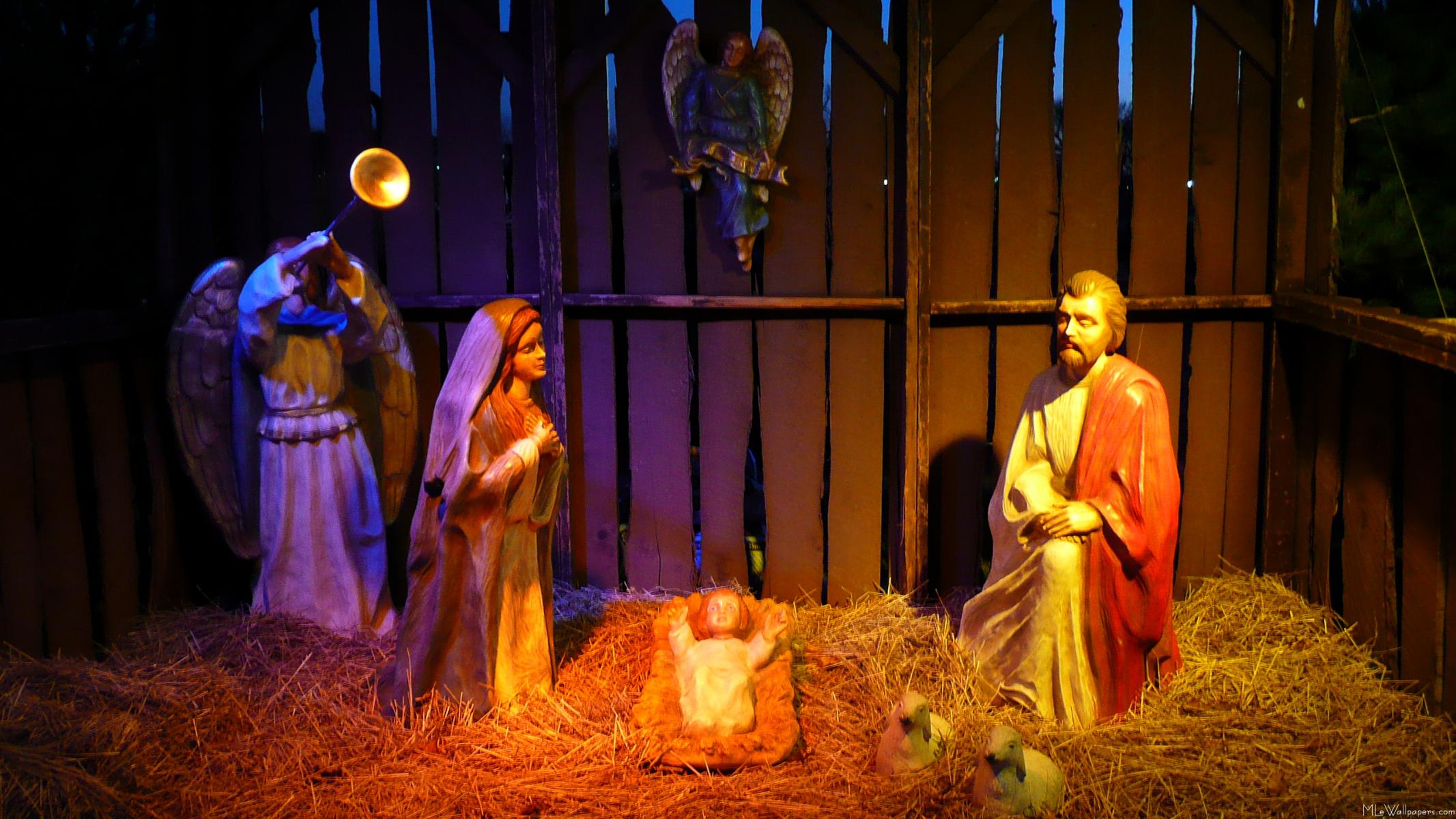 Here is a picture of the Nativity scene at the National Christmas Tree 