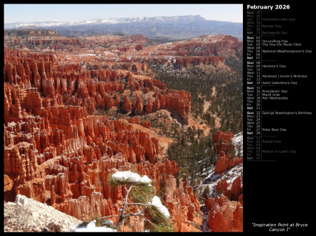 Inspiration Point at Bryce Canyon I